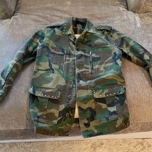 The Kooples camouflage jacket size 3 (med)